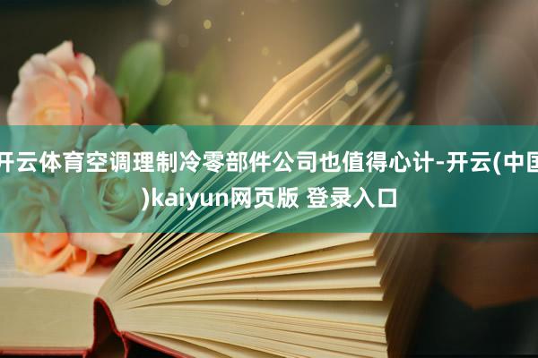 开云体育空调理制冷零部件公司也值得心计-开云(中国)kaiyun网页版 登录入口